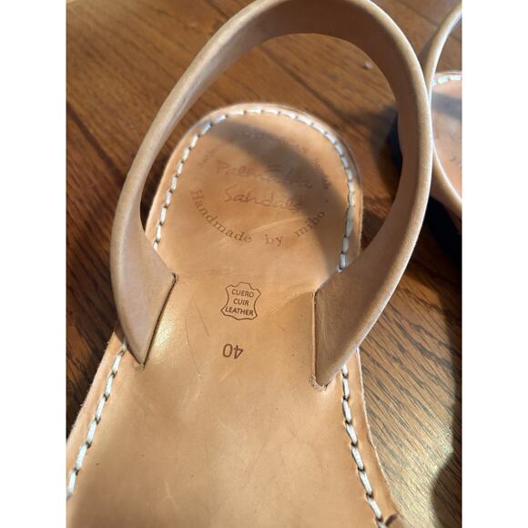 Mibo Palmairas De Menorca Tan Leather Sandal Size 40 EU 9 US - Picture 4 of 9